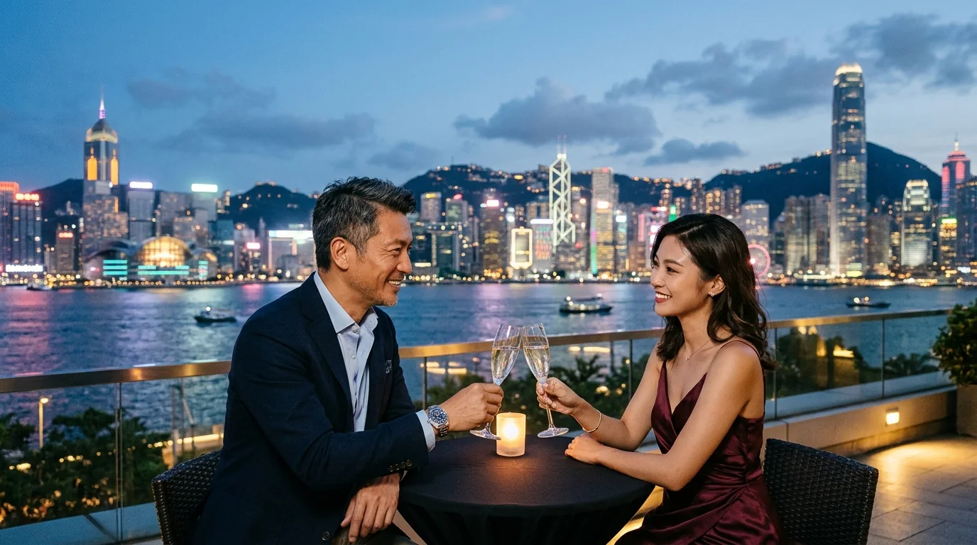 尖沙咀與九龍站 Sugar Daddy 海景約會
